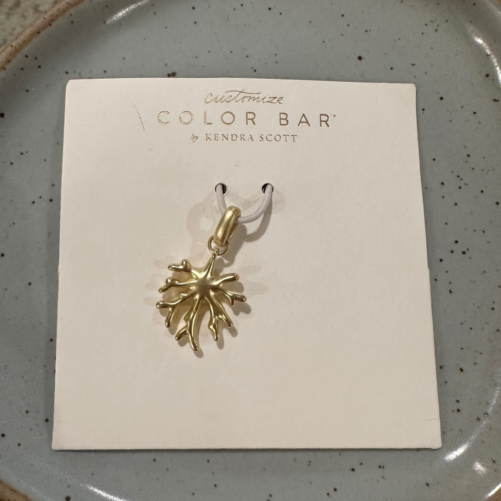Kendra Scott state charm. Florida Coral Gold Metal  *Retired*